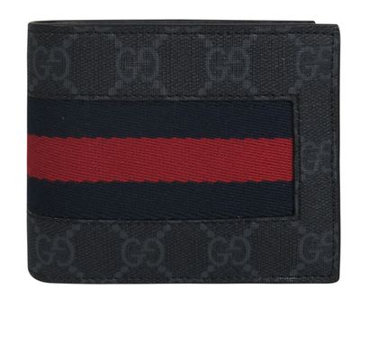 Gucci Web Stripe Wallet, front view